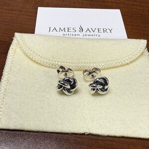 James Avery RETIRED Silver Lovers Knot Studs